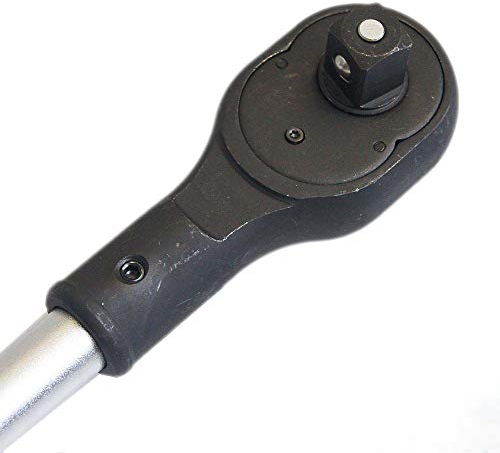 KATSU 3/4 Umschaltknarre Ratschenschlüssel 24 Zähne Schnellspanner Umschaltbarer Ratschen-Steckschlüsselgriff, Chrom-Vanadium-Stahl, Mechanisches Werkzeug für die Autowerkstatt, 460mm