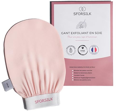 Guanto Esfoliante in Seta | Magic Peeling, Exfoliating Gloves per Pelle Sensibile, Più Delicato di Crine o Kessa, Scrub Corpo Coreano