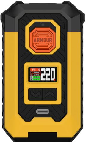 Vaporesso ARMOUR MAX Mod | 220W Box Mod Works with Itank 2 Atomizer/Z sub ohn Tank/ 510 Thread Atomizer E-Cigarette Vaporizer (Giallo)