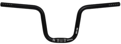 BUCKLOS Bike 25.4 High Riser 120mm/160mm Handlebars - Bicycle 580mm Aluminium Alloy Rise Handle Bars for Mountain Bike/MTB/Folding Bike/E-bike,Commuter bike
