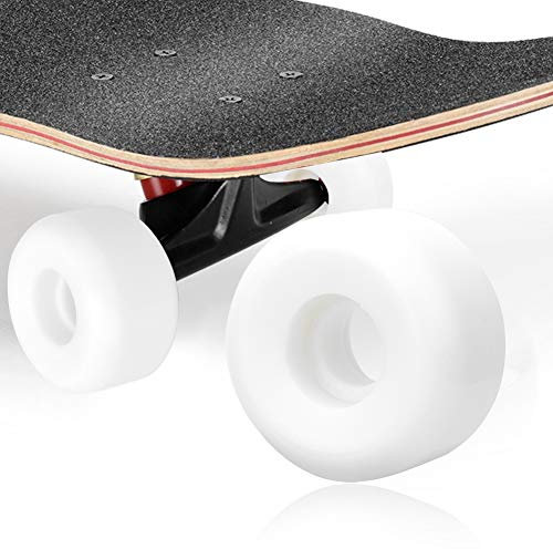 Skateboardhjul, Longboardhjul Skatehjul 52x32mm 4ST MS2407 PU Vit Hårdhet Dubbel Rocker Wheel för Double Warped Plate