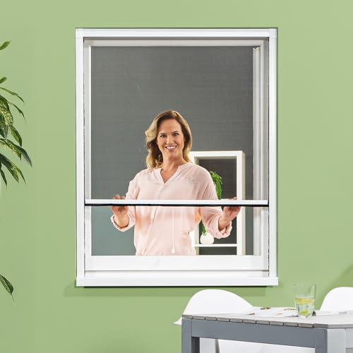 empasa protection contre les insectes moustiquaire volet roulant Store moustiquaire fenêtre enroulable SMART, différentes dimensions, en blanc, marron ou anthracite à monter soi-même