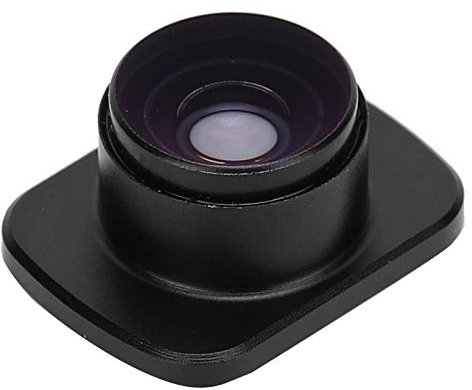 Qukaim Magnetisches Fischaugenobjektiv aus Aluminiumlegierung, optisches Glasobjektiv für OSMO Pocket 2 Handkamera, Mini-Fischaugenobjektiv, leicht, einfach zu befestigen