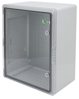 RSE vattentät fördelningsbox för utomhusbruk | IP65 | ABS-plasthölje utomhus | kopplingsbox | strömlåda | vägguttag trädgård 300 x 400 x 220 mm