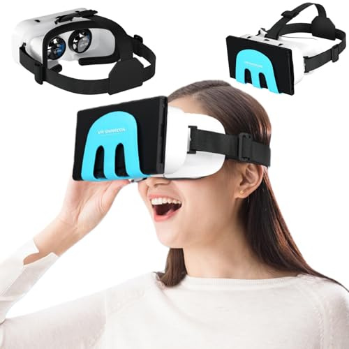 Auriculares VR para Nintendo Switch OLED, gafas de realidad virtual para Nintendo Switch, se adapta a juegos 3D de adultos y niños, color naranja