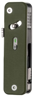 ROXON S503G Flex Companion Multiherramienta modular y ajustable, preinstalada con 8 herramientas esenciales (destornillador de 1/4, hoja D2, destornillador, sierra cónica, tijeras, etc.)（Verde）