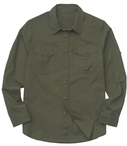 RUMAOZIA Camisa táctica de secado rápido para hombre, camisa de trabajo al aire libre, transpirable, manga larga, de secado rápido, para senderismo, pesca, combate, camisa para exteriores, safari