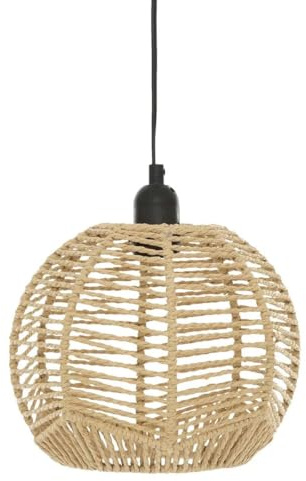 Paris Prix Atmosphera Créateur d'intérieur - Lampe Suspension Corde Caren 24cm Naturel