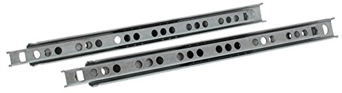 ToniTec 1 Paar Schubladenauszüge mit Kugelauszug 17 mm Nut Schubladenschienen Länge 278 mm Auszugsschienen zur Montage an Schubladen