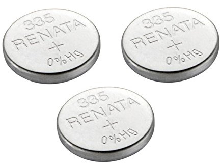 Renata 3x 335 Or SR512SW Watch Battery Swiss Made Silver Oxide 1.5 V Also SB-AB, 280-68, V335, 622
