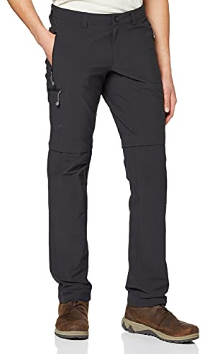 Schöffel Herren Pants Koper Zip Off, flexibel einsetzbare Wanderhose für Männer, strapazierfähige und wasserabweisende Outdoor Hose, black, 50