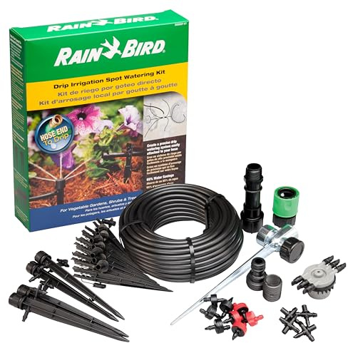Rain Bird SWDMSPKIT Drip Irrigation Spot Watering Manifold on a Spike Kit, Bubblers and Emitters
