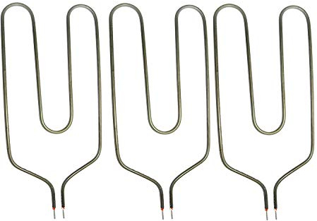 SPARES2GO Heater Elements for Unidare Night Storage Heaters (850W, Short Pin, Pack of 3)