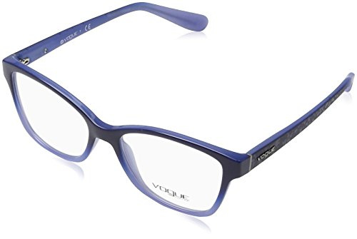Vogue 0Vo2998 Monturas de gafas, Ojos de gato, 52, Top Blue Grad Opal Azure