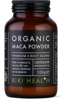 KIKI Health Organic Maca Powder | Premium Peruansk superfood från Peru | Näringsämne-Rich Adaptogenisk Maca Root Blend | Naturlig energiökning och hormonbalans | mångsidig och lätt att använda - 100 g