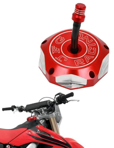 Tappo Serbatoio Moto per XR70R XR80 XR80R XR100R XR200 XR400 XR250 CRF250X CRF250R CRF450R CRF450X CRF450RX XR600L XR650L TRX400EX TRX450R Rosso