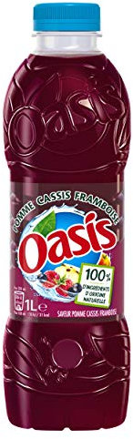 Oasis Jus de Fruits Pomme Cassis Framboise, 1L