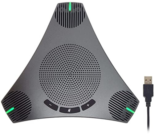 Altoparlante USB Q95 Mini altoparlante da conferenza per 6 persone Telefono per conferenze aziendali Microfono Pickup vocale a 360° USB Skype Speakerphone Altoparlante per conferenza Chiamata Plug and