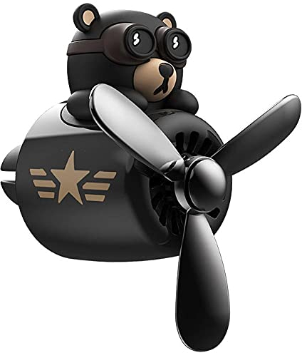 TOSSPER Cartoon Bär Pilot Auto Lufterfrischer Automotive Air Outlet Lüfterfrischer Vent Clips Aroma Diffusor Auto Parfüm Scent Aromatherapie Ornament Autozubehör