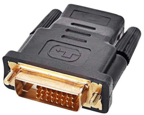 chenyang Adattatore da HDMI a DVI, da DVI maschio a HDMI femmina, adattatore convertitore bidirezionale per TV, monitor, computer