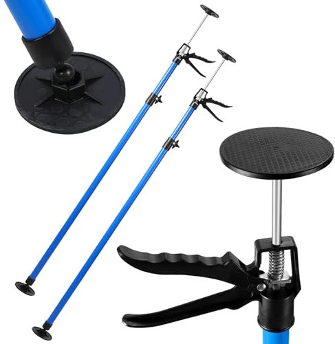 Ansobea Lot de 2 supports de plafond - Tendeur de châssis - Réglable en hauteur - 115 à 290 cm - Supports télescopiques - Capacité de charge de 50 kg - Support de montage pour atelier, peinture