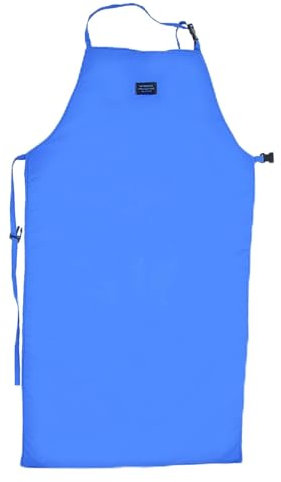 Klanata Tablier cryo de sécurité à basse température, tablier de protection à azote à basse température, tablier cryogénique bleu pour usage industriel (100CM long)