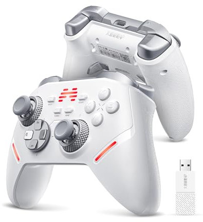 BEITONG KP40 Wireless Controller for PC, Switch/Switch 2, Android, TV, Steam Deck, Precision Adjustable TMR Joysticks, TMR Triggers, Bluetooth & 2.4g Gamepad with 1000Hz Polling Rate, Charging Dock