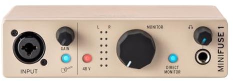 Arturia MiniFuse USB-C Audio Interface (Champagne, MiniFuse 1)