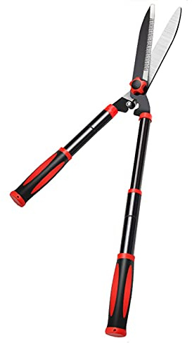 Cisaille à haie à Long Manche, Taille-haie de Jardin, Coupe-Herbe, Branches de Fleurs, Coupe-Herbe, Outil Manuel pour façonner Les Haies, Acier au Carbone léger (échelle Infinie)