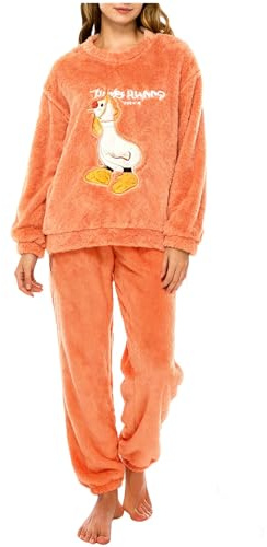 Pyjama Femme Hiver Pilou Flanelle Vêtement De Nuit Polaire Confortable Col Rond Tenue D'intérieur Automne Doux Combinaison De Loisirs À Manche Longue Velours Corail Ouveau Ensemble De Pyjamas M-XXL