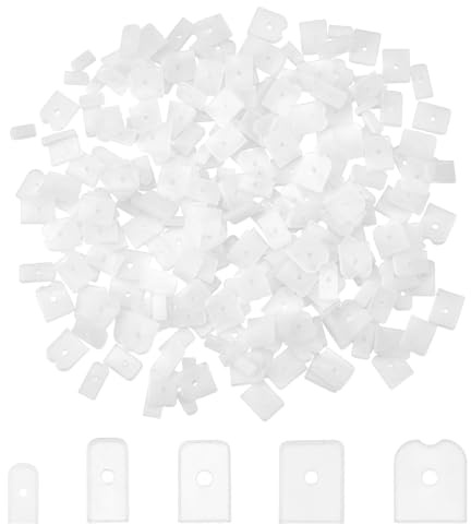 NBEADS 250 pz Terminali di Disossamento in Poliestere, Tappi Terminali Silicone Trasparente, Punte di Steccatura in Plastica per Cucire Rigilene Corsetto Cucito Abito da Sposa, 5/7/9/11/12mm 5 Misure