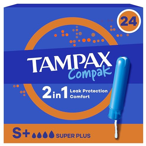 Tampax Compak Super Plus Tampons Avec Applicateur x24