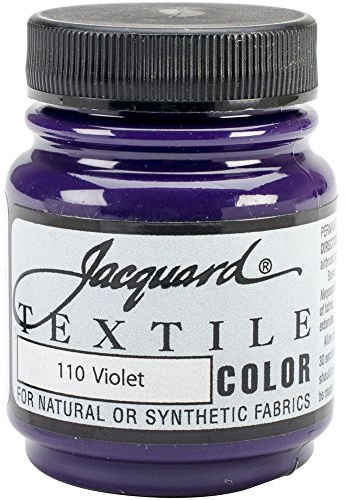 Jacquard Products Violet-Textile Color Paint, Acrylic, Multicolour, 4.44x4.44x6.35 cm