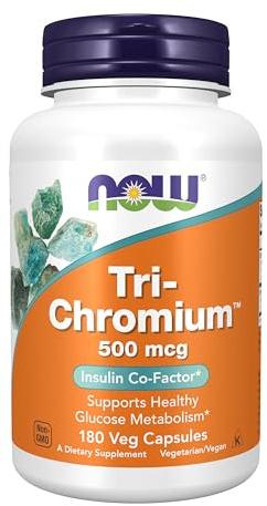 NOW Foods - Tri-Chromium 500 mcg. - 180 Vegetarian Capsules