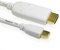 Cablesson - Mini DisplayPort to HDMI Adapter Cable mini DP to HDMI - 2m Thunderbolt Compatible with Gold Connector 1080p HDTV Audio Cable for Macbook, iMac, MacBook Air, Mac Mini or Tablets - White