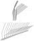 Pestsystems Vogelabwehr 10 Meter Taubenspikes Dachrinne 2-reihig auf Polycarbonat - hochwertige Lösung für Vogelabwehr Taubenabwehr Spikes Vogelschreck