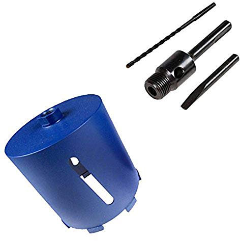 Tooltime 152mm x 150mm Diamond Core Drill + 100mm SDS Arbor + Pilot Drill
