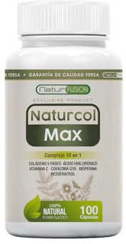 Healthy Fusion Colágeno 10 en 1 [1750MG/DOSIS] con Ácido Hialurónico, Coenzima Q10 y Vitamina C | Ideal para Piel, Articulaciones y Huesos | Dosis de Colágeno 100% Pura y Natural | 100 Cápsulas