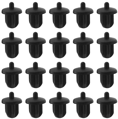 20 st 6,35 mm silikon anti-damm pluggar uttag dammskydd anti-damm plugg stopplock tillbehör för förstärkare DVD karaoke svart