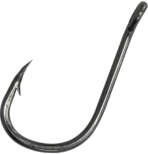 Aerzetix - C68832 - Set di 10 ami da Pesca semplici con Occhiello N6 con ardiglione - in Acciaio al Carbonio - Colore Nero - Gancio Canna da Pesca Hobby Tempo Libero