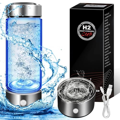 2024 Wasserstoff-Wasserflasche, Wasserstoff-Wasserflaschen-Generator, 3Min schnelle Elektrolyse, geeignet für Reisen, Übung, Geschenk für Liebe