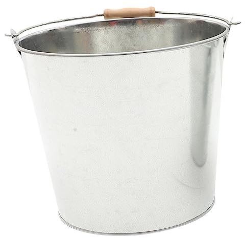 Yardenfun, Metallmaterial, Feuereimer, für verzinkten Eimer, Kaminascheeimer, Brennholzkorb, Aschenbecher, Behälter, Kaminaschebox