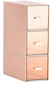 Cassetto Portacapsule Per Caffè, Porta Bustine Te Da Bancone, Contenitore Tre Cassetti Bustine Tè, Porta Cialde Caffè Trasparente Acrilico, Per Caffè e Articoli Per La Casa(Rosa)