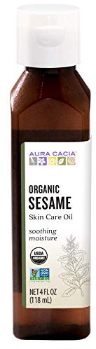 Aura Cacia Organic Skin Care Oil, Protecting Sesame, 4 Fluid Ounce