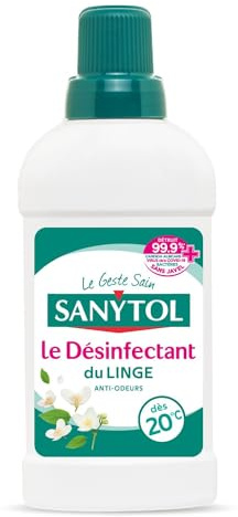 Sanytol - Désinfectant du Linge - Parfum Fleurs Blanches - 500 ml - Bactéricide, Virucide - Sans Javel - Préserve Fibres et Couleurs à Toutes Températures