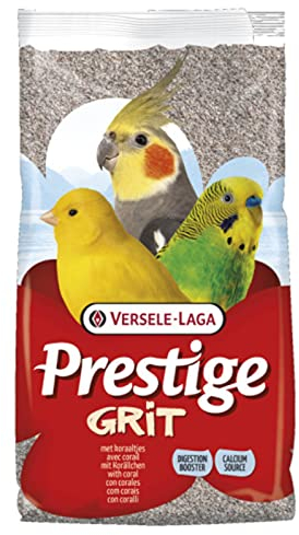 Prestige Grit mit Korällchen | 2,5 kg | Ergänzungsfuttermittel für Vögel | Zur Unterstützung der Verdauung & der Calciumversorgung | Austernschalen & zerkleinerte Meeresmuscheln