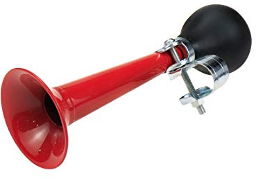 Modengzhe Bike Bugle Horn Retro Clown Horn Metal Air Horn with Squeeze Bulb