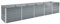 vidaXL Hochbeet Pflanzkübel Pflanzbeet Gemüsebeet Gartenbeet Frühbeet Blumenkasten Pflanzkasten Garten Verzinkter Stahl 400x80x77cm Grau