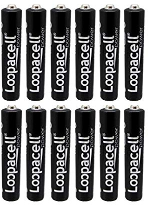 LOOPACELL AAAA Quadruple A E96 Batteries 12 Pack
