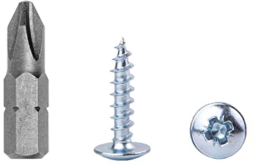 Paquete de 350 piezas de acero chapado en zinc 4,0 x 16 mm, tornillos de metal, cabeza de armadura modificada, autorroscante (350, 4 x 16 mm)